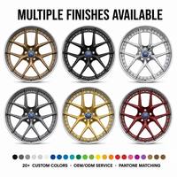 Jantes en alliage d'aluminium forgé en deux parties de 18 à 26 pouces, finition bronze, lèvre polie, rivetées, larges, pour voiture Audi, 20 mm, 25 mm