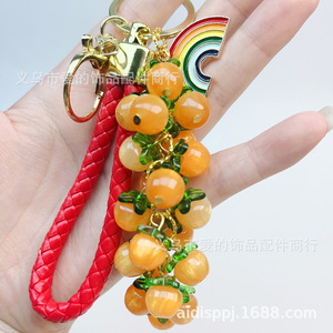 ลูกปัดเรซิ่นรูปแอปเปิ้ลเลียนแบบคริสตัลขนาด 8 มม. สำหรับทำสายคล้องโทรศัพท์มือถือ สายคล้องกระเป๋า วัสดุจากเมืองอี้หวู่ - Product Image 2