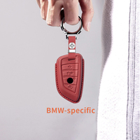 Housse de clé de voiture de luxe, fabriquée en cuir de vachette de première qualité pour une utilisation antidérapante et résistante à l'usure, adaptée aux modèles BMW Z4 et autres modèles BMW.