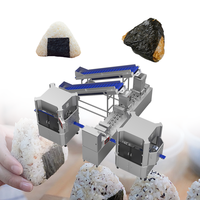 Nouvelle ligne de production automatique d'Onigiri, machine à sushi en acier inoxydable 304, haute capacité, formateur de boulettes de riz triangulaires, usage commercial