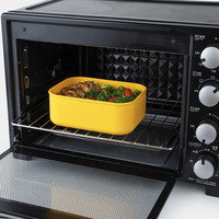 Ensemble de contenants alimentaires en silicone de qualité alimentaire, personnalisables en usine (OEM/ODM), avec couvercles, multi-tailles, empilables et réutilisables, pour le déjeuner
