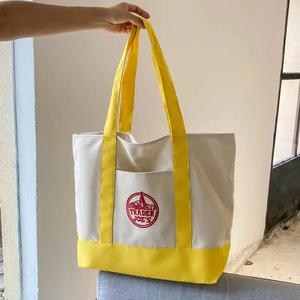 <span class=keywords><strong>Sac</strong></span> fourre-tout en <span class=keywords><strong>toile</strong></span> épaisse de grande taille en stock, <span class=keywords><strong>sac</strong></span> de shopping de créateur Trader Joe's avec logo brodé, <span class=keywords><strong>sac</strong></span> à bandoulière en <span class=keywords><strong>toile</strong></span> pour femme - Product Image 3