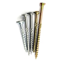 Prix d'usine de haute qualité extérieur Torx Star Construction en bois jaune galvanisé menuiserie vis à 17 points