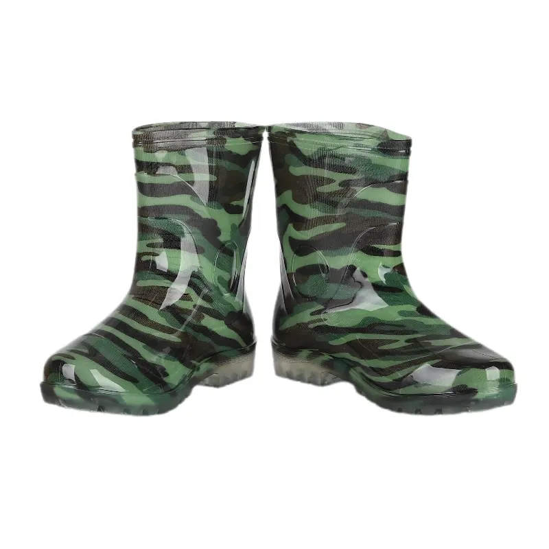 Wasserdichte Kunststoff Stiefel Regen Kinder Flora Camouflage Warme Winter Gummi Schuhe