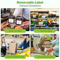 Label Thermal Tanpa Liner Kustom 80mm*50m Stiker Thermal Langsung Label Perekat Sendiri Label Barcode Label Makanan Label Pengiriman