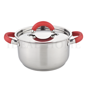 Juego de ollas y sartenes de cocina personalizadas con mango de silicona, ollas para sopa al por mayor, juego de ollas de acero inoxidable - Product Image 3