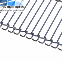 Bande transporteuse en maille métallique flexible en acier inoxydable de qualité alimentaire pour ligne de production de chips de tortilla