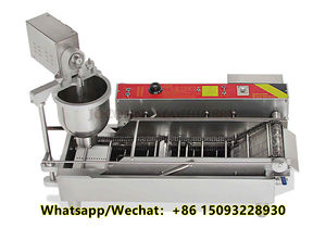 Máquina freidora de rosquillas griegas de gas industrial, máquina formadora de rosquillas mochi, máquina para hacer rosquillas de 3 moldes - Product Image 2