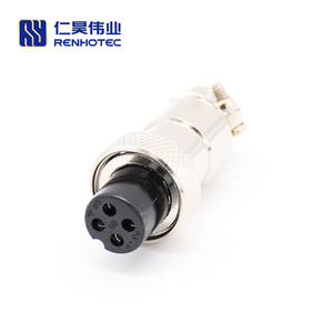 GX12 4 kutuplu bölme havacılık konektörü Aviator 4 Pin fiş - Product Image 4