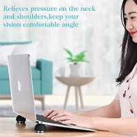 Coussin de refroidissement pour ordinateur Portable, Support Invisible en forme de champignon pour ordinateur Portable, Table de bureau, Support de rehaussement