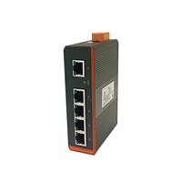 Commutateur réseau industriel non géré TiNCAM 10/100M 5 ports, montage sur rail DIN, capacité de commutation 1 Gbps, prise en charge du VLAN, caméra IP, NVR