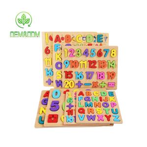 Yuci Trẻ Em Bằng Gỗ Của Chơi Trò Chơi Sáng Tạo Nhận thức Giáo Dục Số Bảng Chữ Cái Câu Đố Hội Đồng Quản Trị Đồ Chơi Cho Trẻ Em Học Tập - Product Image 1
