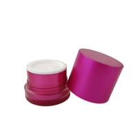 Pot cosmétique transparent en acrylique avec couvercle à vis 15g/30g/50g format voyage pour crème visage, crème contour des yeux, poudre libre et rouge à lèvres – En stock