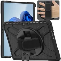 Étui pour tablette Microsoft Surface Pro 11/10/9/8/13/12.3/7/6/5/4 pouces, étui pour ordinateur portable rotatif à 360 degrés, résistant aux chocs, pour Surface Go 4/3/2