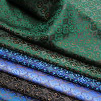 Vente en gros de style chinois Tang costume cheongsam robe mongole brocart tissé jacquard soie satin tissu antique