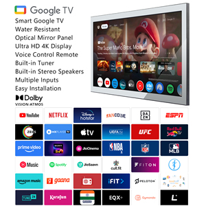 Soulaca 32 pulgadas impermeable Smart Mirror TV- Ultimate HD 4K con licencia <span class=keywords><strong>Google</strong></span> TV, sintonizador incorporado - Product Image 2