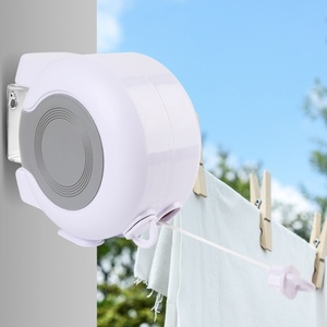 En Oferta, Cuerda <span class=keywords><strong>de</strong></span> Secado Retráctil Giratoria <span class=keywords><strong>de</strong></span> Plástico Resistente al Viento <span class=keywords><strong>de</strong></span> 13 m, Tendedero <span class=keywords><strong>de</strong></span> Ropa <span class=keywords><strong>de</strong></span> Doble Línea <span class=keywords><strong>de</strong></span> 26 m - Product Image 1