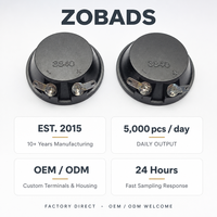 Haut-parleur ultrasonique piézoélectrique 38 mm, étanche 20 kHz, boîtier ABS noir pour capteurs répulsifs d'oiseaux et dispositifs extérieurs