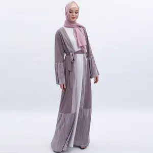 女装斋月长裙开衫夏季阿拉伯采取跨界宽松穆斯林连衣裙