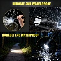Lampe torche tactique LED ultra puissante en aluminium L2 avec cordon pour la chasse, les activités de plein air