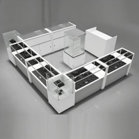 Eleganter Glas-Schuhschrank Vitrine Luxuriöse Schmuck-Ausstellungsvitrine Indoor-Kiosk für Einkaufszentren