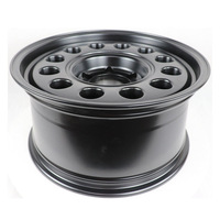 Rines de Aleación de Aluminio A356.2 de 17 Pulgadas con Múltiples Orificios para Camionetas 4x4, SUV, Todoterreno, Acabado Negro, PCD 139.7mm, Vehículo Personalizado