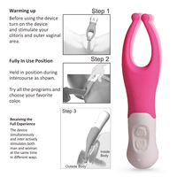 Vibrateur pour femmes à commande manuelle, moteur unique, stimulation double tête, 9 vitesses, prise USB/DC, étanche IPX5, port de charge, silencieux 40 dB