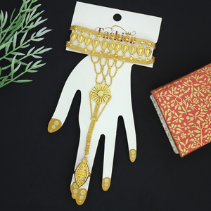 Pulsera joyería precio al por mayor mujeres bebé joyería Dubai indio chapado en oro niños material de latón Dubai joyería India - Product Image 1