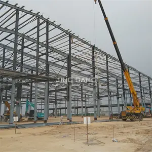 Prédios econômicos modulares de grande extensão para armazéns de metal, casas pré-fabricadas com estrutura de aço galvanizado mais vendidas