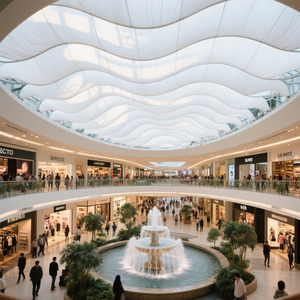 Cao cấp vườn cảnh quan khung thép cấu trúc pvdf dù để che nắng Lều công viên màng tán cho khách sạn ứng dụng - Product Image 5