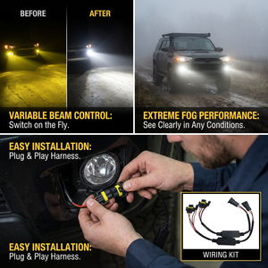 Kit <span class=keywords><strong>de</strong></span> câblage universel pour phare antibrouillard <span class=keywords><strong>automobile</strong></span> à <span class=keywords><strong>faisceau</strong></span> variable 70W, DC 9-30V avec câble en cuivre pur 20AWG pour éclairage auxiliaire LED - Product Image 3