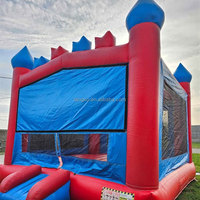Château gonflable populaire 13x13 pieds pour fête d'anniversaire d'enfants, maison de rebond gonflable à vendre