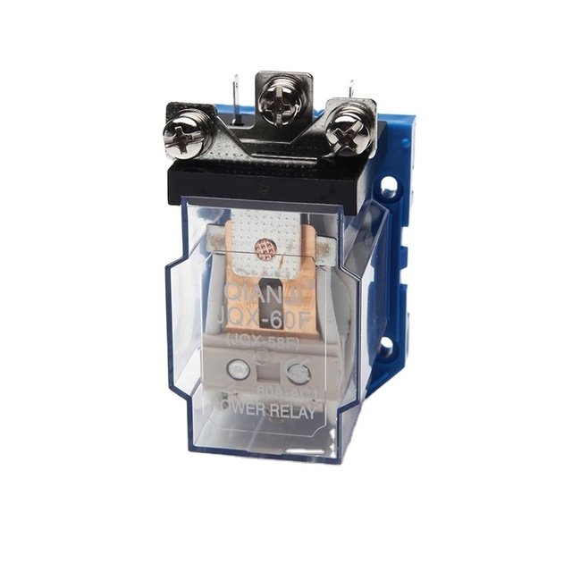 QIANJI High Power Miniature Electromagnetic Power Relay JQX-58F 60V DC 12V Starter Relay 60A Load Current 1A Contact Use Sealed