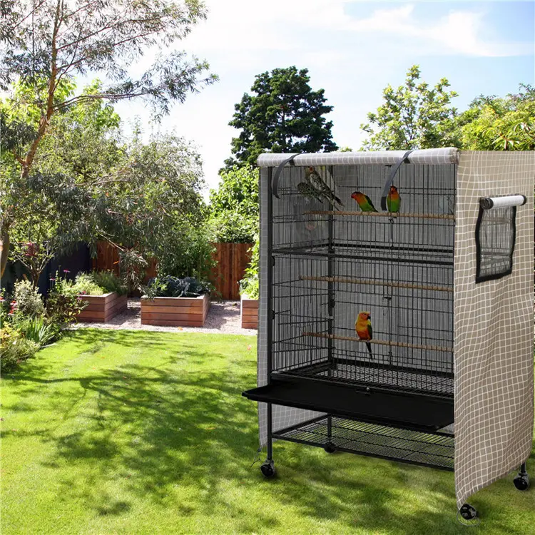 Không Thấm Nước Windproof Kim Loại Lồng Chim Lồng Chó Crate Bìa Durable Polyester Pet Kennel Bìa Phổ Quát Phù Hợp Cho Dây Dog Crate