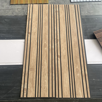Nouveaux panneaux muraux en PVC effet imitation bois pour douche et revêtement mural humide