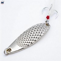 Leurre de pêche Dragon Li 5g 7g 10g 15g 20g en métal, type cuillère, avec plume, crochet à rainure sanguine et surface texturée, spinner