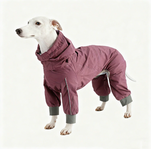 Veste coupe-vent légère en polyester pour chien, 4 pattes, durable, hydrofuge, réfléchissante, pliable, facile à mettre et à enlever, toutes saisons - Product Image 2