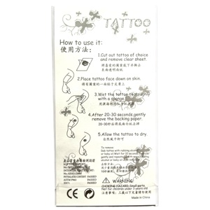 Tatouages temporaires pour femmes filles-Fleur colorée papillon réaliste longue durée <span class=keywords><strong>faux</strong></span> autocollants de <span class=keywords><strong>tatouage</strong></span> - Product Image 6
