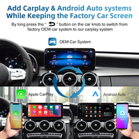 Adaptador CarPlay inalámbrico Rhythm para Mercedes Benz 2017 + NTG 5,5 sistema Android Auto Retrofit Kit decodificador caja CarPlay interfaz