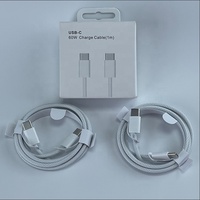 Cable USB-C a USB-C de 60W PD, Cable de Carga Rápida con Trenzado de Nailon de 1m 2m, Cable de Carga USB Tipo C para iPhone 15/16/17 para Samsung