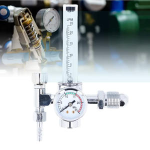 Débitmètre régulateur en laiton pour soudage MIG TIG à l'argon, CO2, adapté au GPL, à l'hélium, au propane, y compris le tuyau de machine à souder avec compteur de gaz - Product Image 2