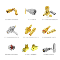 Adaptateur Connecteur RF UNF L5 Mâle-Femelle 10-32 pour RG316 RG174 RG178, Prise Mâle 10-32 vers 10/32/BNC/TNC/SMA, Capuchon de Connecteur Femelle