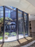 AS2047 NFRC Abrace la belleza de la luz natural sin marco con nuestro piso a techo Pared de ventana de vidrio tintado de aluminio de gran tamaño