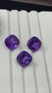 Offre Spéciale : Pierres précieuses naturelles en améthyste violette, taille coussin, pierres rondes bleues, pour la fabrication artisanale de bijoux (colliers, bagues), vente en gros - Product Image 3