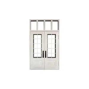 Modern Minimalist Forged Iron Entrance Doors Popular Steel Design for Houses Apartments Villas Finished Surface