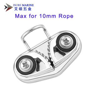 Cleat de navigation en acier inoxydable 316 avec anneau de guidage pour câble, pour voilier - Product Image 3