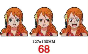 สติกเกอร์ตกแต่งรถยนต์ลายการ์ตูนวันพีซ ลูฟี่ โซโล นามิ ช็อปเปอร์ เอส แบบ 3 มิติ กันน้ำ 1500 แบบ ดีไซน์สั่งทำพิเศษ - Product Image 3