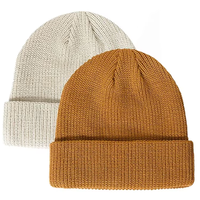 Bonnets de créateur unisexe avec logo personnalisé, bonnet de pêcheur côtelé chaud, bonnet tricoté Skully, bonnets d'hiver