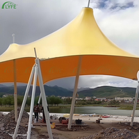 Auvent en membrane tendue Lyfe moderne, résistant au vent, pour extérieur, parc et garage, toile de protection en PVDF de haute qualité