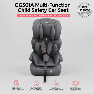 Asiento Elevador Desmontable Ogolee, Certificado ECE R129/03 I-Size, Montaje <span class=keywords><strong>ISOFIX</strong></span>, Ajuste de Altura en 6 Posiciones, No Plegable, HDPE, Máx. 36 kg - Product Image 1